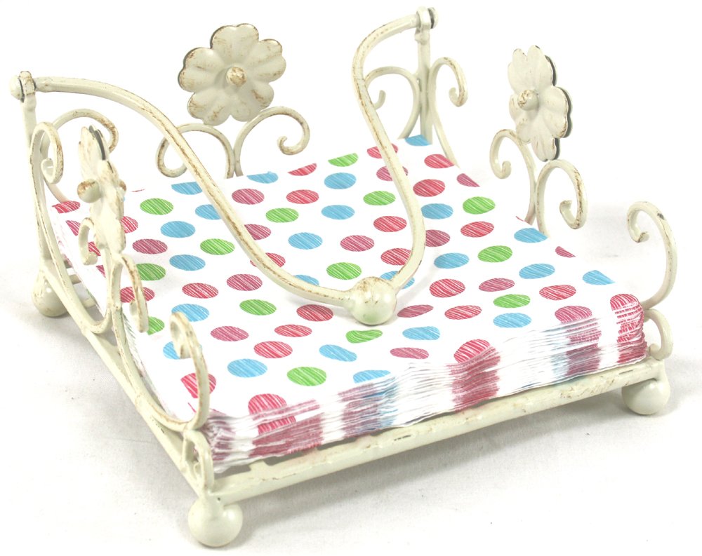 Cream Daisy Napkin Holder